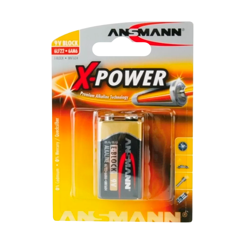 Батарейка ANSMANN X-POWER&nbsp;&nbsp;6LR61 BL1