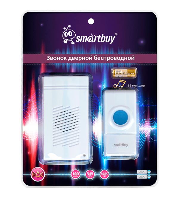 Звонок дверной Smartbuy беспроводной с цифр. код., IP44 (SBE-11-DP3-32)