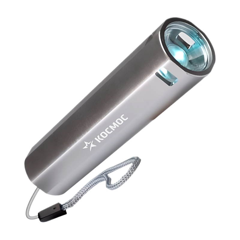 *Фонарь универсальный Космос 116Lit 1W LED от аккумулятора IP53 power bank серый (1/60/240) 