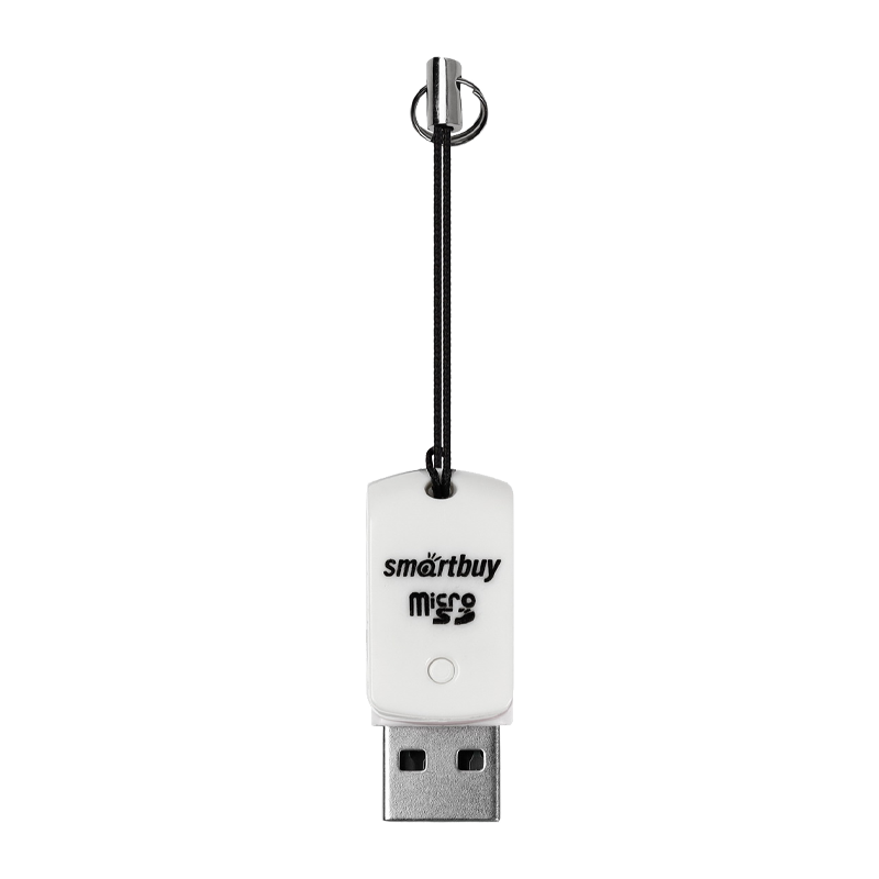 Картридер Smartbuy 706 USB2.0 microSD белый (1/20)