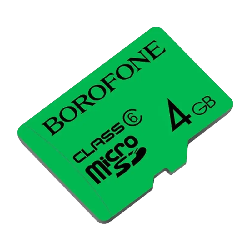 Карта памяти microSD Borofone 4GB Class6 40 МБ/сек (1/100)