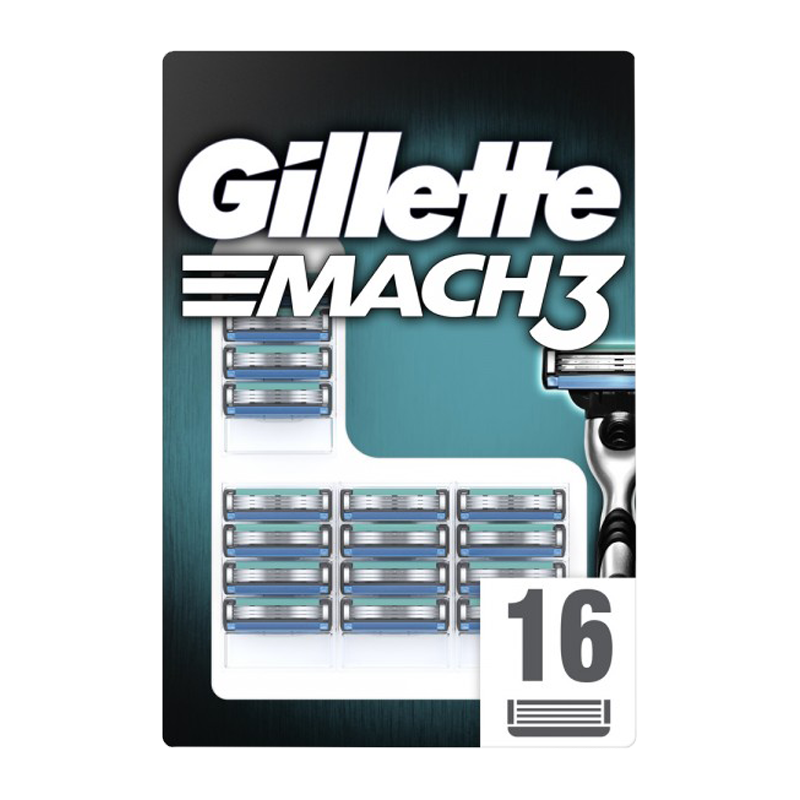 Сменные кассеты Gillette MACH3 3 лезвия 16шт. (цена за 1 шт) (16/160)