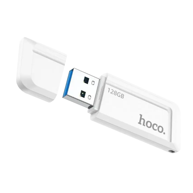 Флеш-накопитель HOCO Wise UD11 128GB USB3.0 пластик белый (1/25)