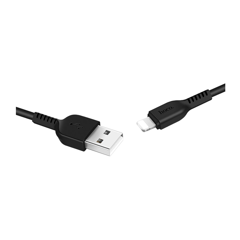 Кабель HOCO X20 USB (m)-Lightning (m) 3.0м 2.0A ПВХ черный (1/30/300)