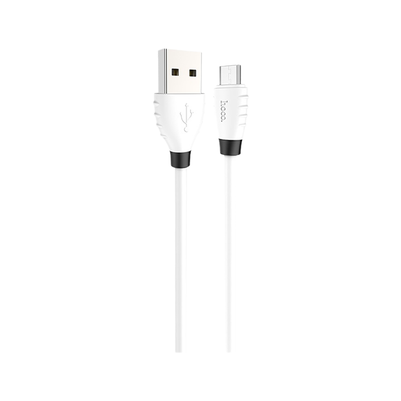Кабель HOCO X27 USB (m)-microUSB (m) 1.2м 2.4A TPE белый (1/30/300)