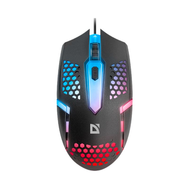 Мышь проводная Defender MM-010 Datum классическая USB черный (1/100)
