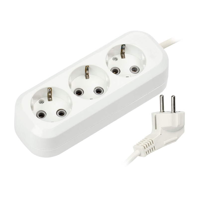 Удлинитель Smartbuy 3р.С/З 16A 10.0м ПВС 3x1мм² белый (1/20)
