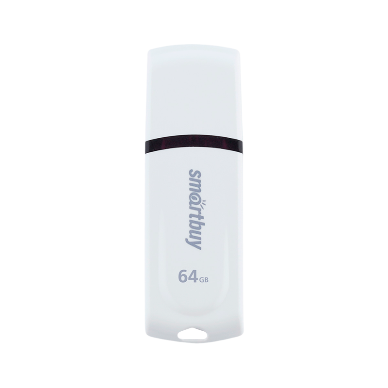 Флеш-накопитель Smartbuy Paean 64GB USB2.0 пластик белый