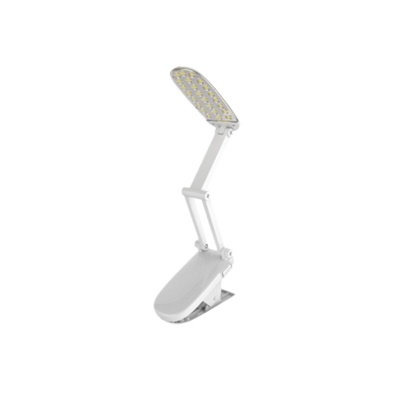 Светильник настольный Ultraflash UF-704 4.8W 230V 24LED прищепка белый