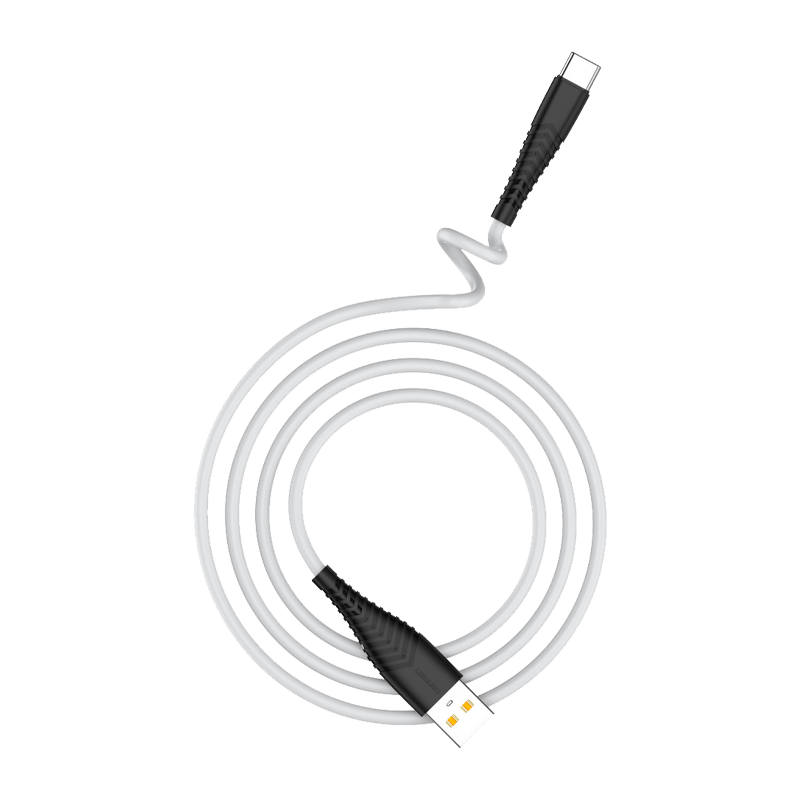 Кабель GFPower 19T USB (m)-Type-C (m) 1.0м 2.4A силикон белый (1/120/480)