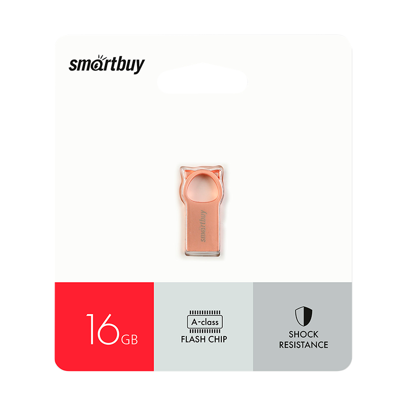 Флеш-накопитель Smartbuy MC5 16GB USB2.0 металл розовое золото