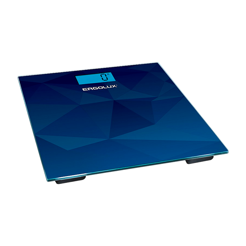 Весы напольные Ergolux ELX-SB03-C45 электронные 180кг синий (1/8)