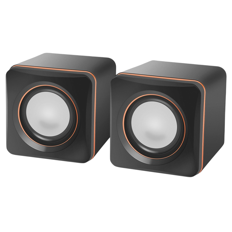 Колонки 2.0 Defender SPK-33 5W USB черный оранжевый (1/100)