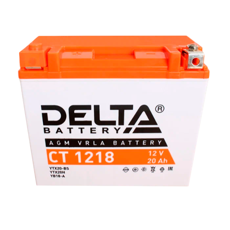 Аккумулятор для мототехники Delta CT 1218 12V 18Ah (1/4)
