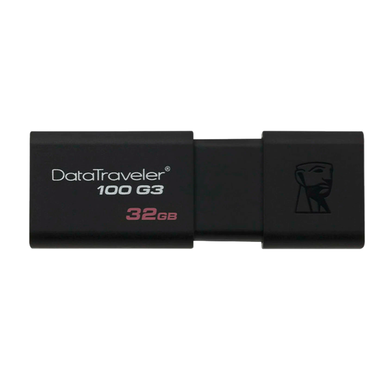 Флеш-накопитель Kingston DataTraveler 100 G3 32GB USB3.0 пластик черный