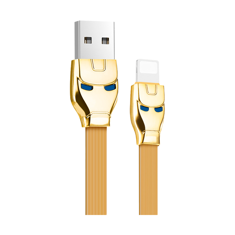 Кабель HOCO U14 USB (m)-Lightning (m) 1.2м 2.4A силикон золотой (1/50/300)