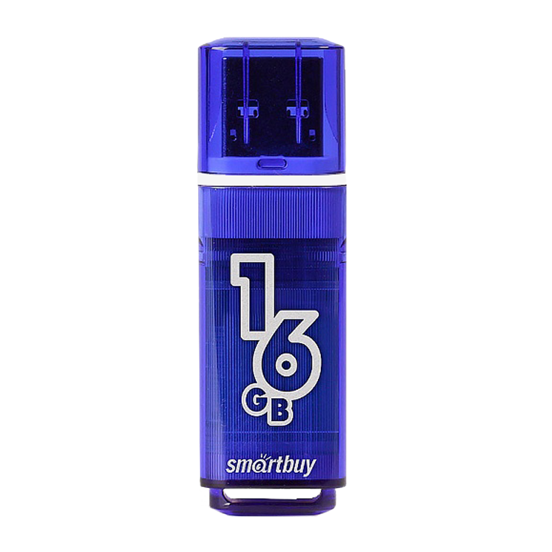 Флеш-накопитель Smartbuy Glossy 16GB USB3.0 пластик синий