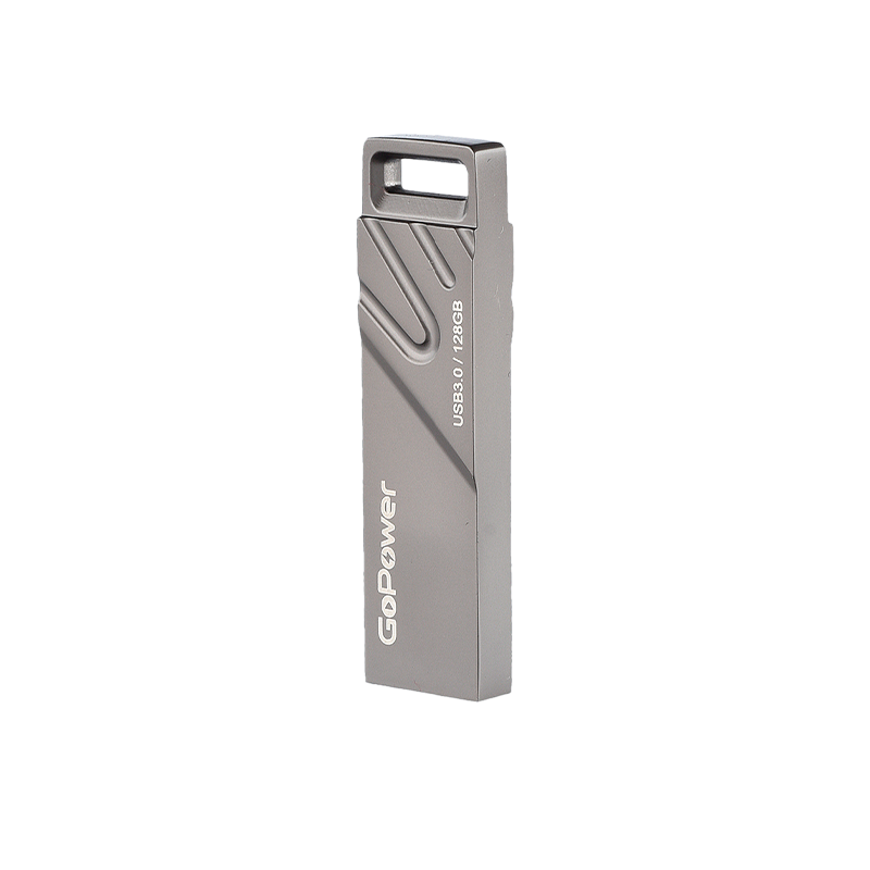 Флеш-накопитель GoPower TITAN 128GB USB3.0 металл черный графит (1/50/1000)