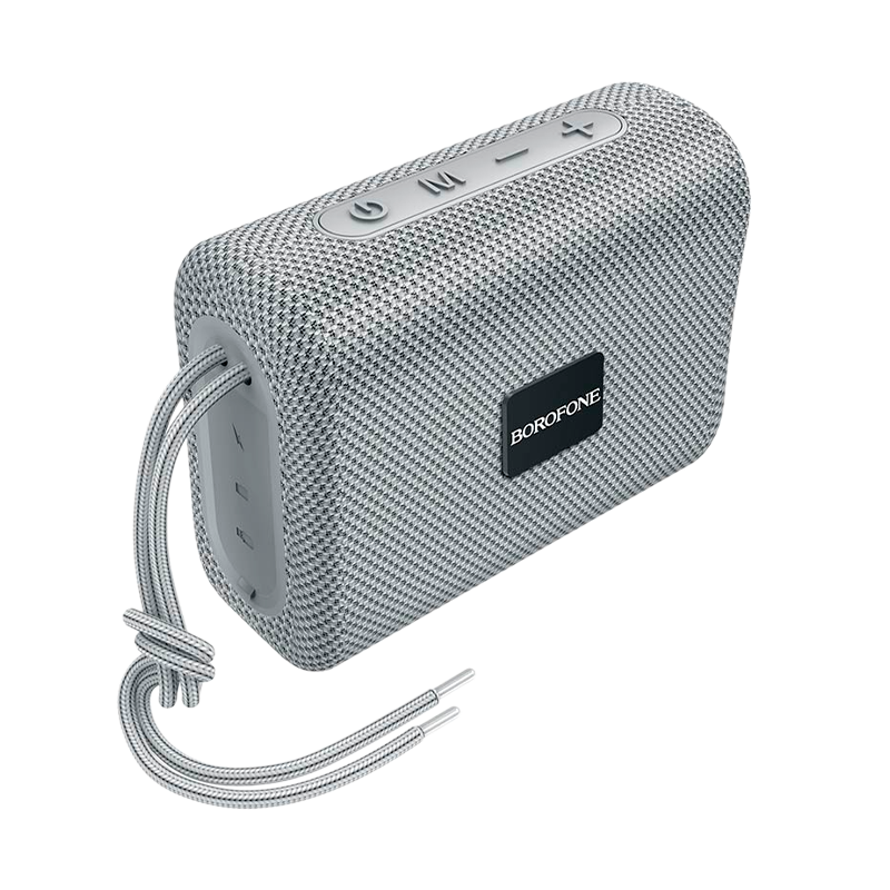 Портативная колонка Borofone BR18 bluetooth 5.1 FM/TF/USB/AUX серый (1/80)