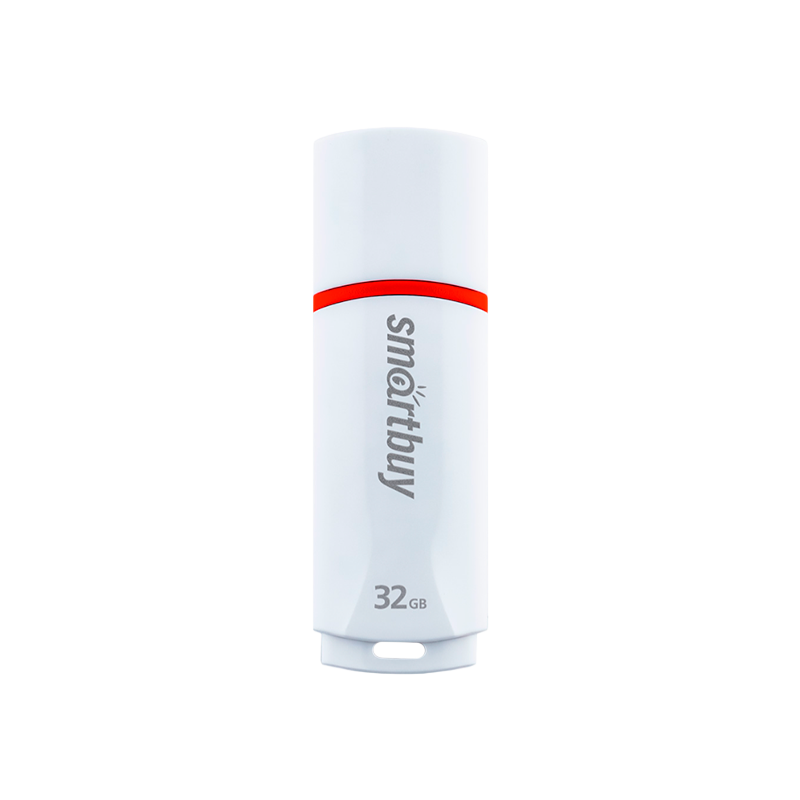 Флеш-накопитель Smartbuy Crown 32GB USB2.0 пластик белый