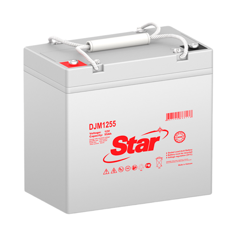 Аккумулятор свинцово-кислотный STAR DJM1255 12V 55Ah