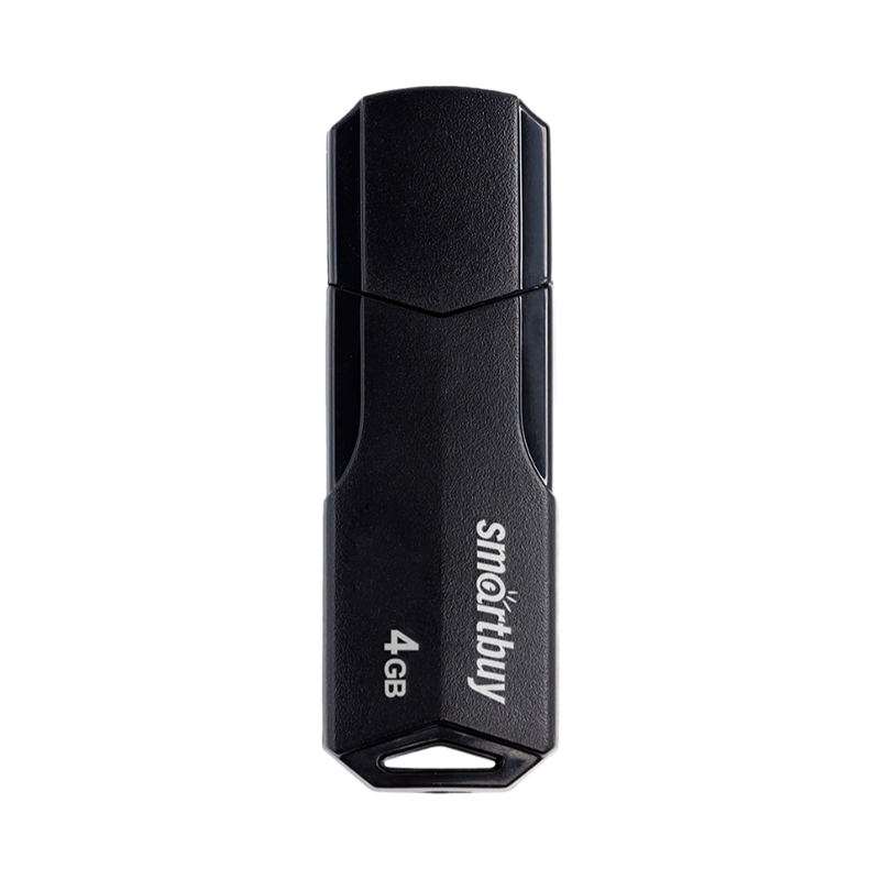Флеш-накопитель Smartbuy Clue 4GB USB2.0 пластик черный