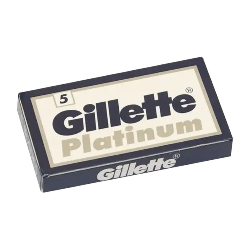 Лезвия Gillette Platinum двустронние 5шт в упаковке, цена за 1 лезвие (5/100/1200)