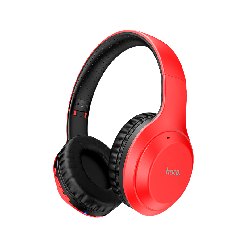 Наушники полноразмерные HOCO W30 bluetooth 5.0 с микр. microSD красный (1/30)