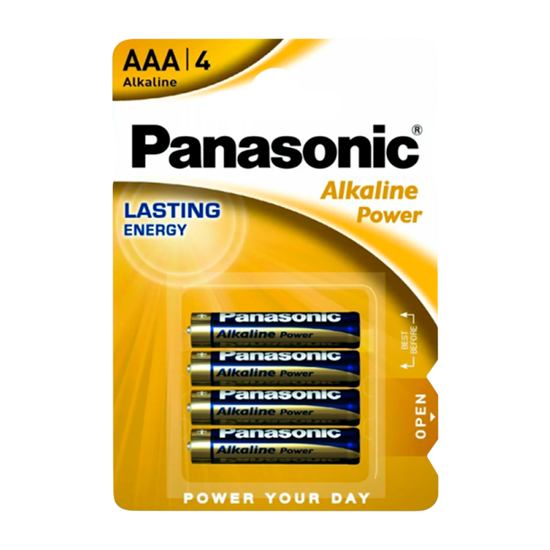 Батарейка Panasonic Power LR03 AAA BL4 Alkaline 1.5V (4/48/240)