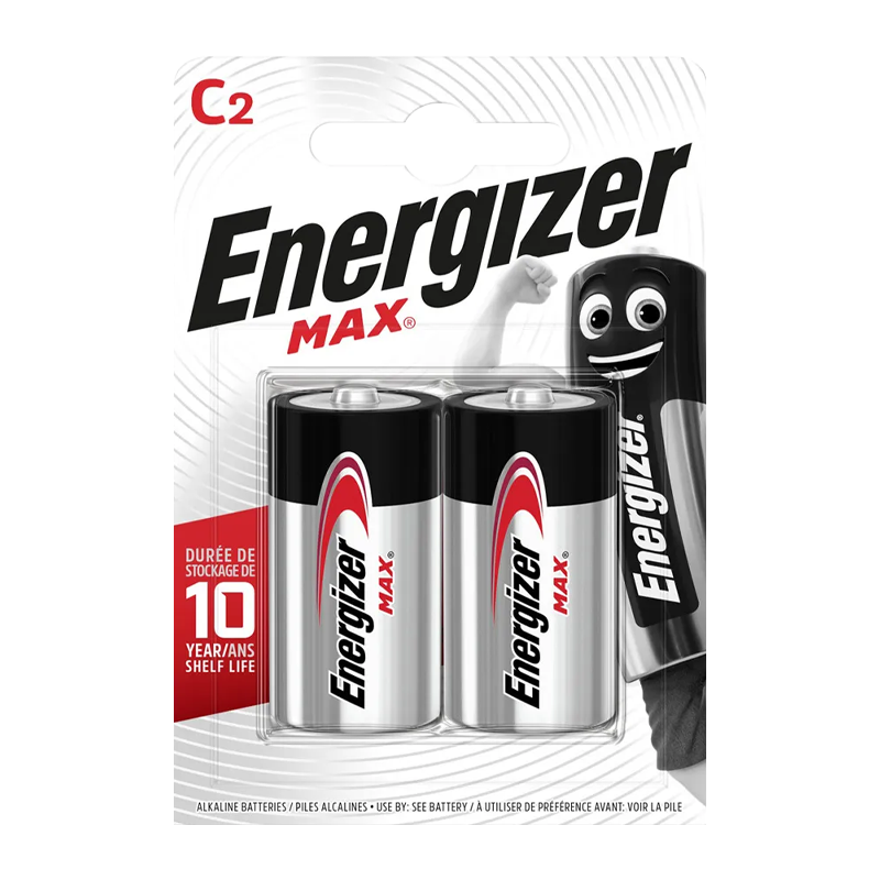Батарейка Energizer MAX LR14 C BL2 Alkaline 1.5V (2/12)