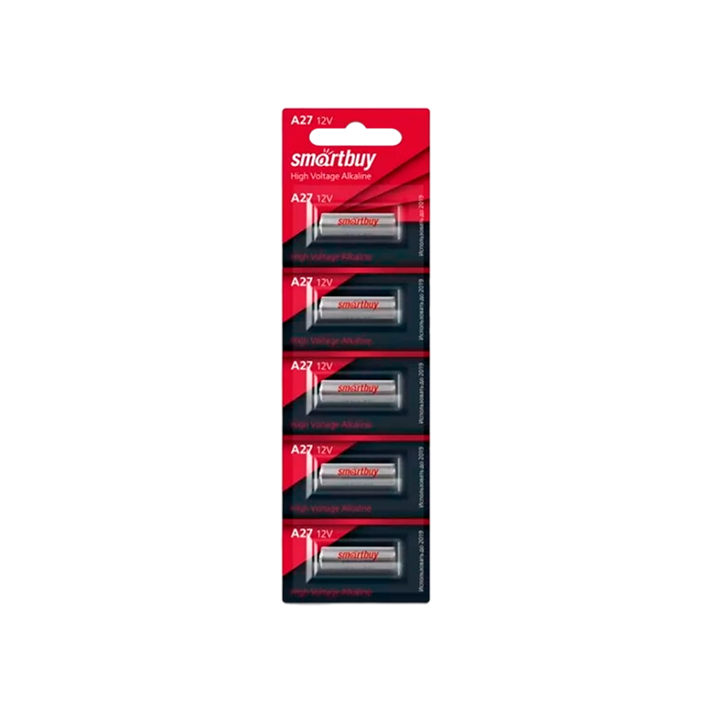 Батарейка Smartbuy LR27/A27/MN27 BL5 Alkaline 12V (5/100/1000)