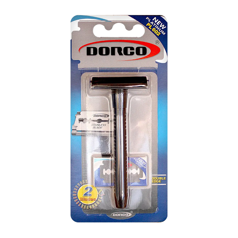 Бритва DORCO PL602 металлическая ручка безопасная 1шт. (1/12)