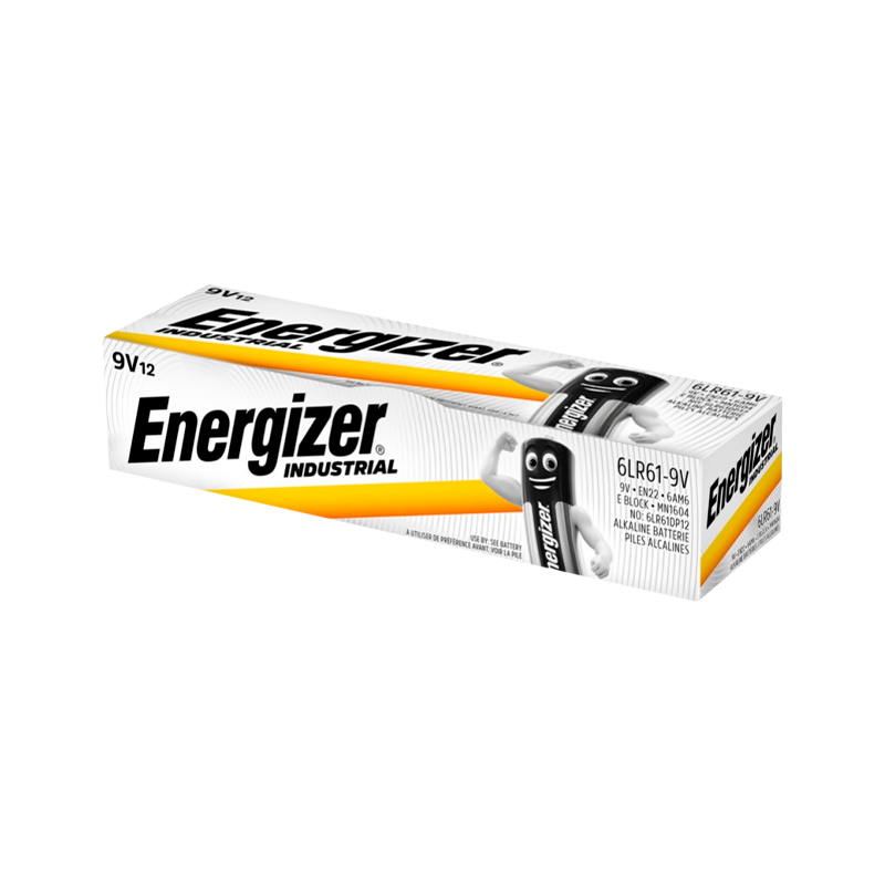 Батарейка Energizer INDUSTRIAL Крона 6LR61 BOX12 Alkaline 9V (12/72)