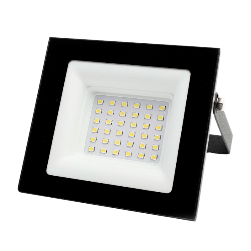 Прожектор светодиодный Ultraflash LFL-3002 C02 30W 230V IP65 6500К холодный черный (1/30)