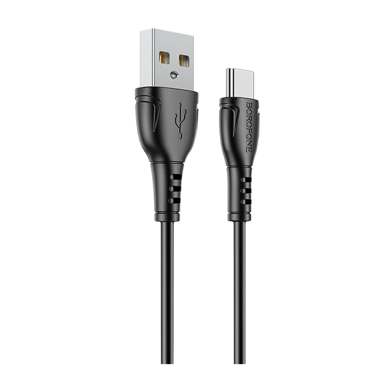 Кабель Borofone BX51 USB (m)-Type-C (m) 1.0м 3.0A ПВХ черный в коробке (1/360)