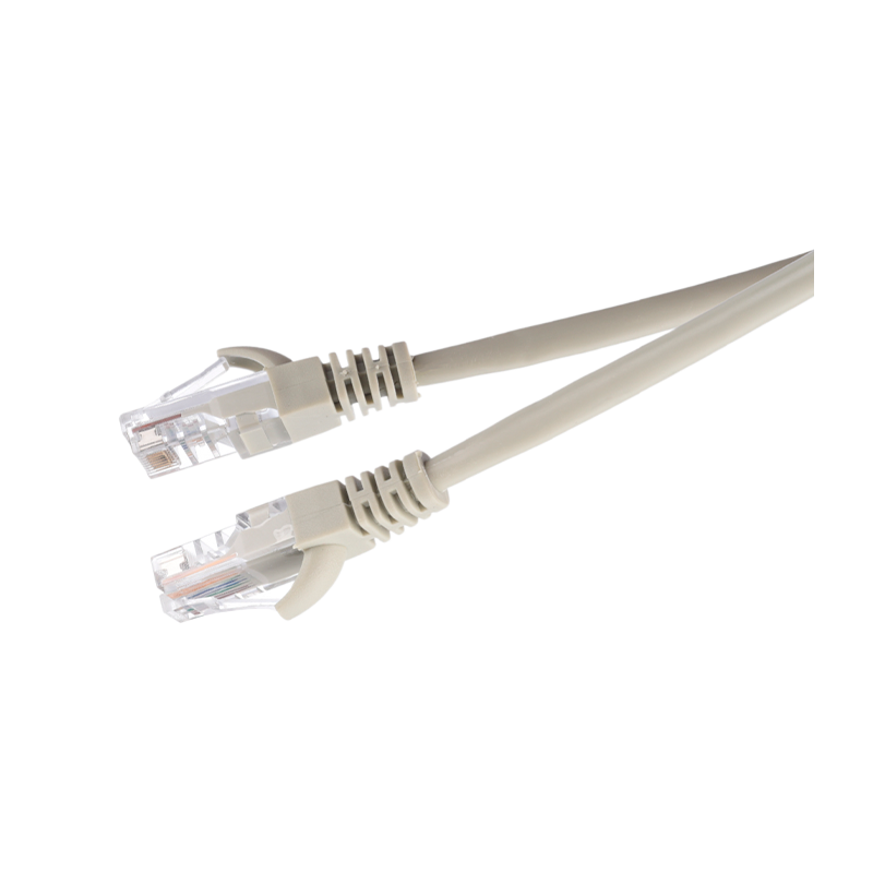 Патч-корд GoPower RJ-45 (m)-RJ-45 (m) 0.5м кат.5е ПВХ 26AWG CCA серый Premium Zip-Lock c подвесом