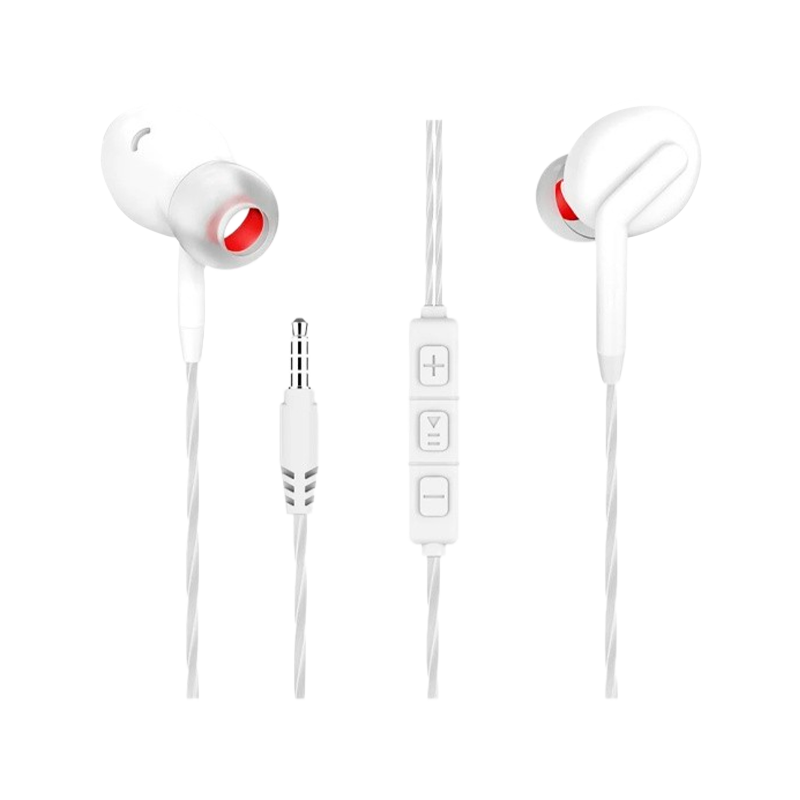 Наушники внутриканальные MORE CHOICE G40 с микр. регулировка громкости белый