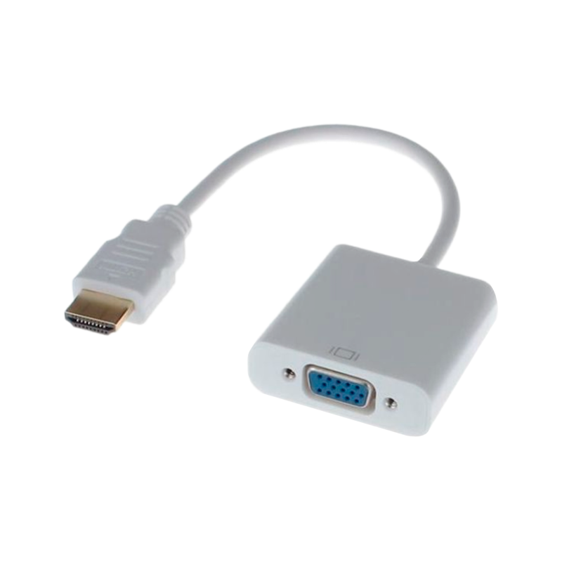 Переходник KS-IS HDMI (m)-VGA (f) 0.2м белый
