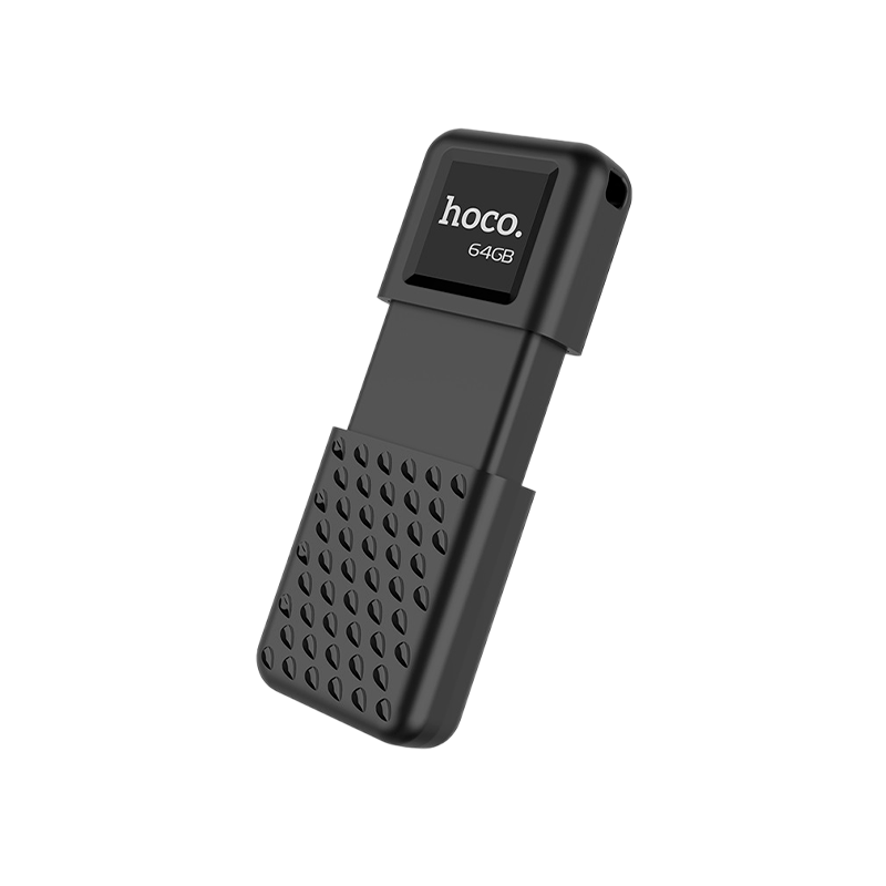Флеш-накопитель HOCO UD6 64GB USB2.0 пластик черный (1/30/240)