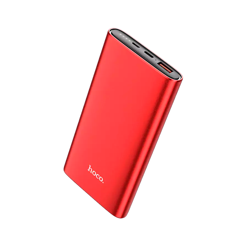 Внешний аккумулятор HOCO J83 10000mAh 3.0A 1USB/Type-C QC3.0 красный (1/24)