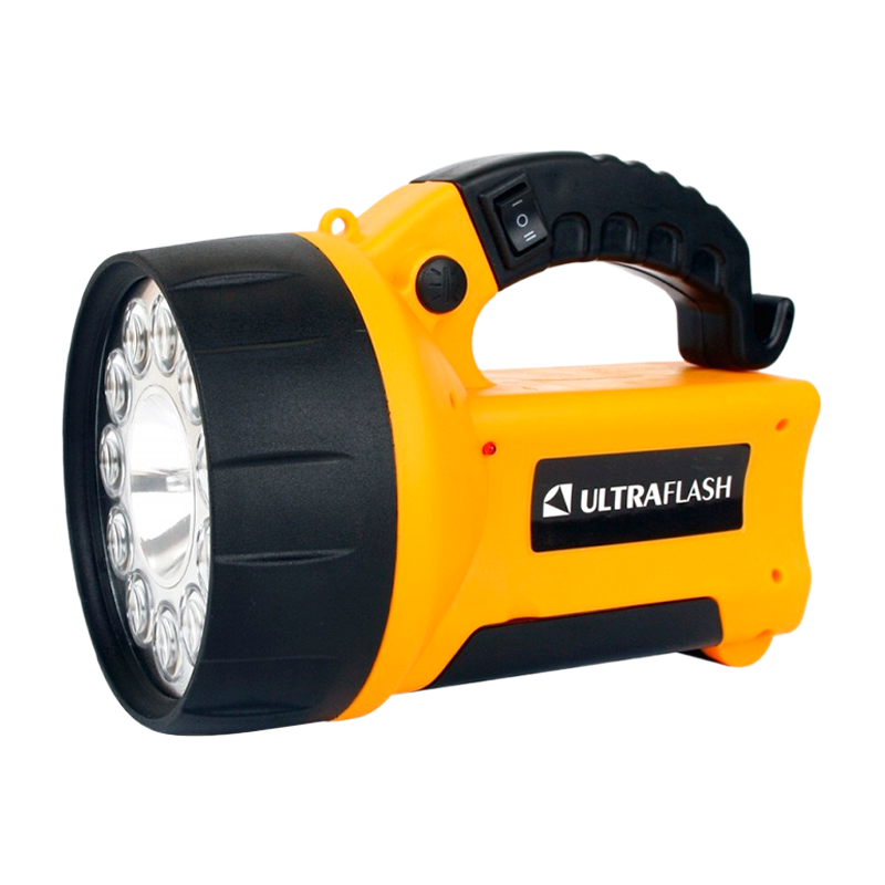 Фонарь туристический Ultraflash UF3753LED 10W 11LED от аккумулятора IP22 3 режима желтый (1/20)