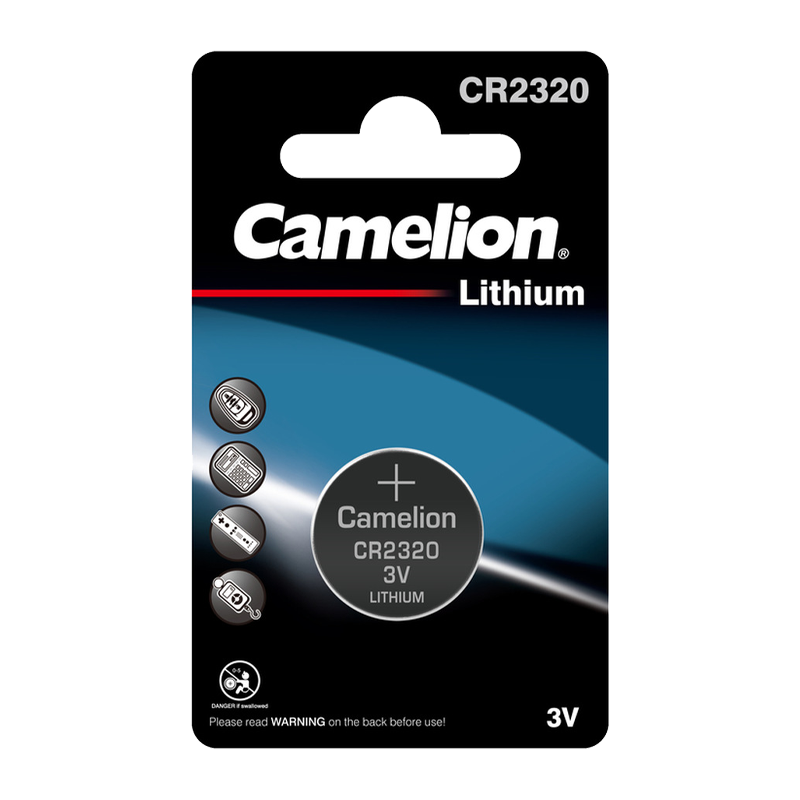 Батарейка Camelion CR2320 BL1 Lithium 3V (1/10/1800)