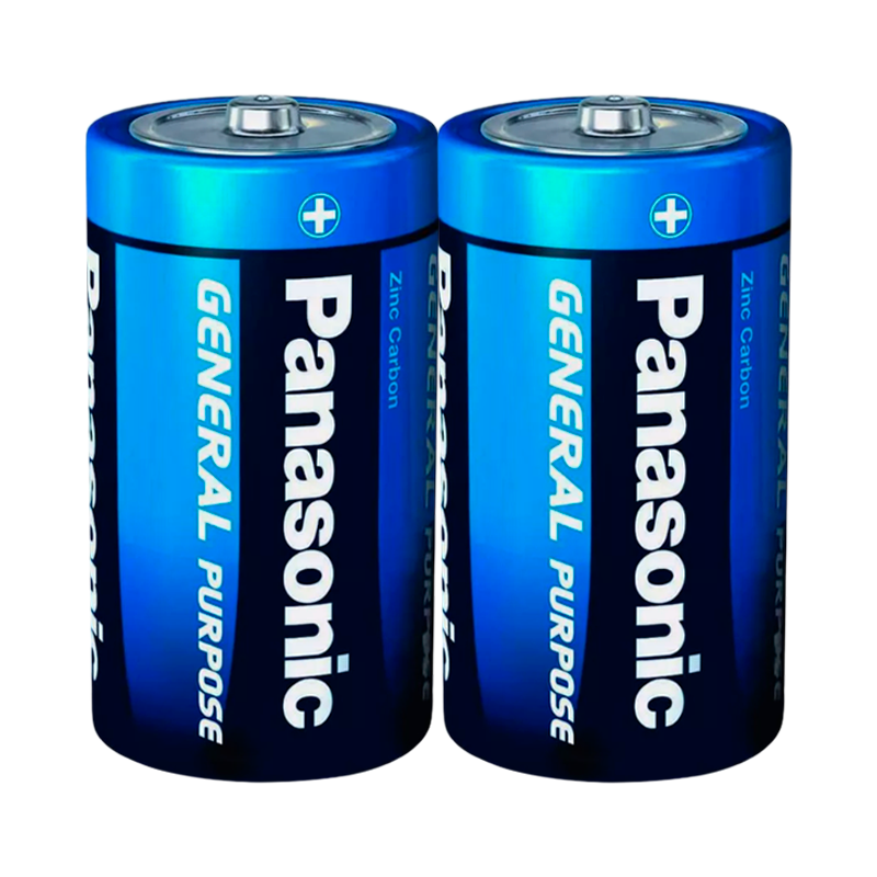 *Батарейка Panasonic GENERAL Purpose R14 C Shrink 2 1.5V (2/24/480) 