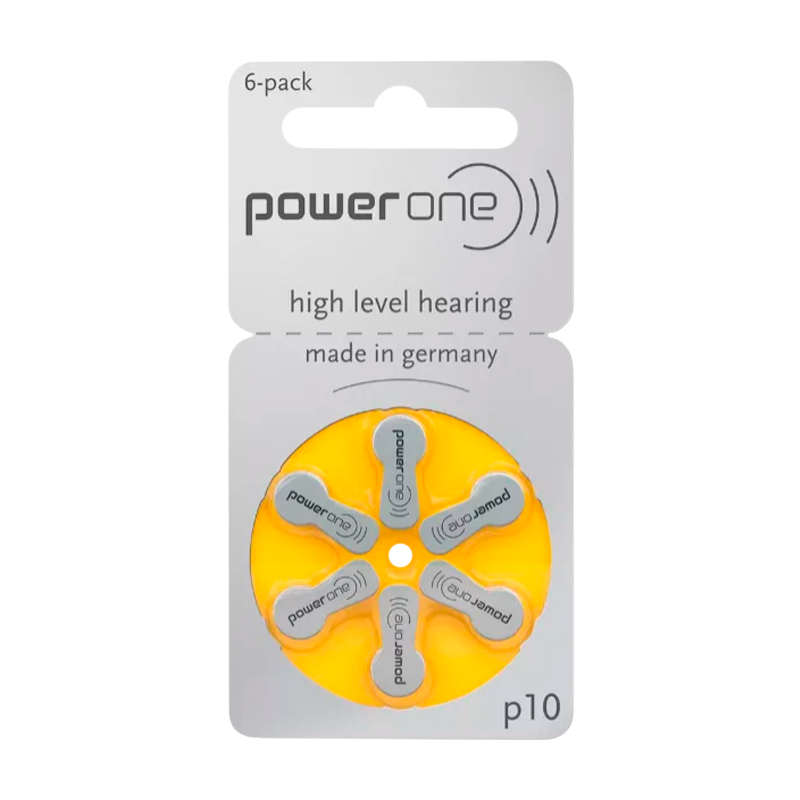 Батарейка PowerOne ZA10 BL6 Zinc Air 1.45V (6/60/300)