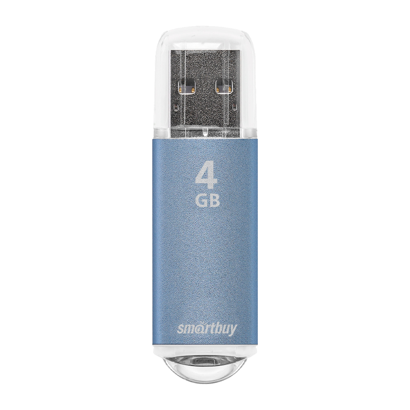 Флеш-накопитель Smartbuy V-Cut 4GB USB2.0 пластик синий