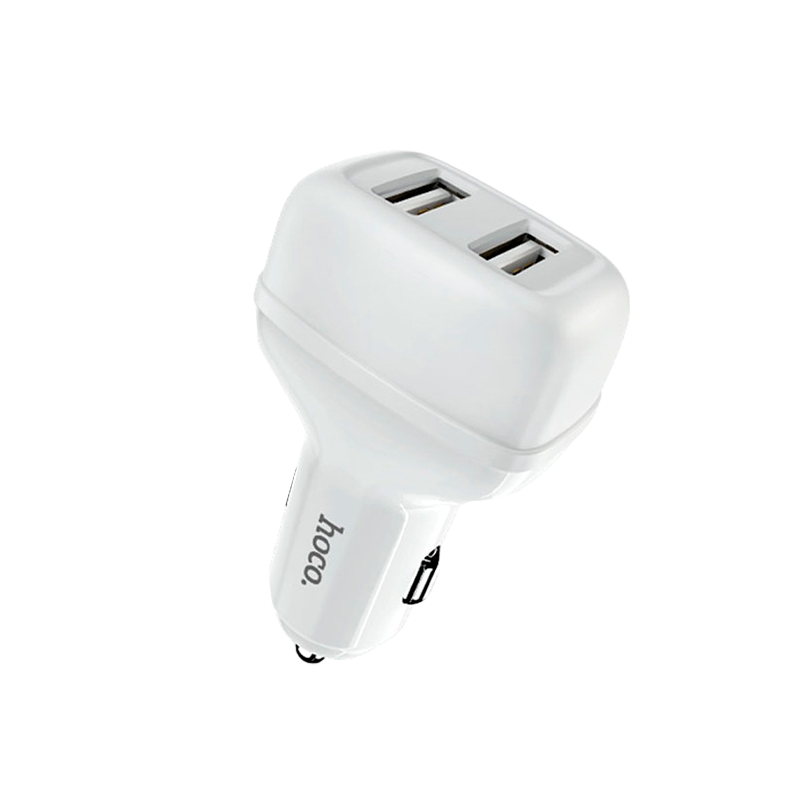 Автомобильное З/У HOCO Z36 2USB 2.1A белый (1/14/140)