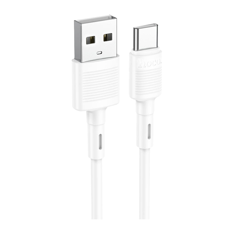 Кабель HOCO X83 USB (m)-Type-C (m) 1.0м 3.0A ПВХ белый (1/33/330)