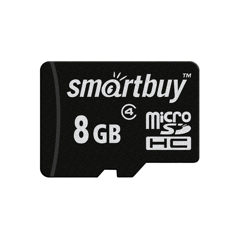 Карта памяти microSD Smartbuy 8GB Class4 4 МБ/сек без адаптера