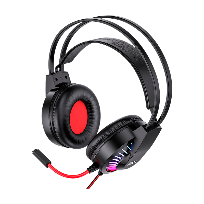 Наушники полноразмерные HOCO W105 с микр. игровые красный (1/30)