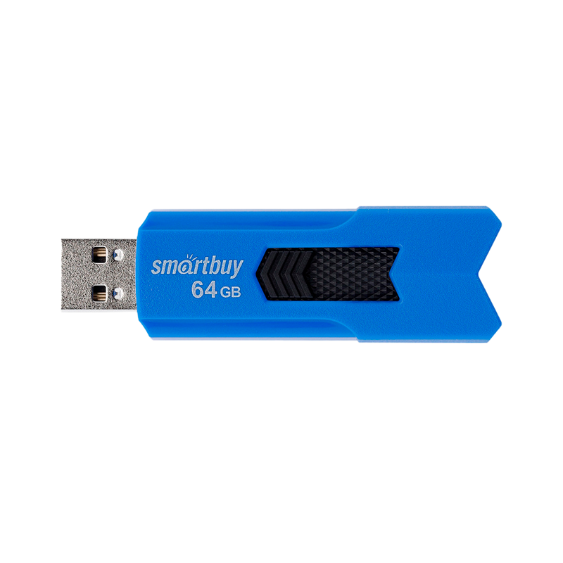 Флеш-накопитель Smartbuy Stream 64GB USB2.0 пластик синий